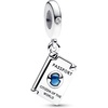 image:imagePANDORA Openable Passport Dangle Charm  Compatible with PANDORA Moments  Gift for Her  Sterling Silver amp Enamel with Blue Cubic Zirconia  With Gift Box