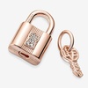image:imagePANDORA Padlock amp Key Dangle Charm  Compatible Moments  Stunning Womens Jewelry  Gift for Her Rose amp Cubic Zirconia  with Gift Box