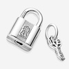 image:imagePANDORA Padlock and Key Dangle Charm  Compatible Moments  Stunning Womens Jewelry  Gift for Her  Made with Sterling Silver amp Cubic Zirconia  With Gift Box