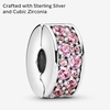 image:imagePANDORA Pink Pav Clip Charm  Compatible with PANDORA Moments  Sterling Silver with Cubic Zirconia  Gift for Her  Jewelry for Women with Gift Box