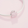 image:imagePANDORA Pink Travel Bag Charm  Compatible with PANDORA Moments  Jewelry for Women  Made with Sterling Silver amp Enamel  Gift with Gift Box