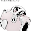 image:imagePANDORA Pink Travel Bag Charm  Compatible with PANDORA Moments  Jewelry for Women  Made with Sterling Silver amp Enamel  Gift with Gift Box