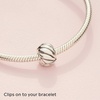 image:imagePANDORA Polished Feathered Clip Charm  Bracelet Charm for PANDORA Moments Bracelets  Stunning Womens Jewelry  Gift for Women in Your Life  Made with Sterling Silver  With Gift Box