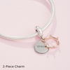 image:imagePANDORA Queen amp Regal Crown Dangle Charm  Engraved Plaque Detail  Jewelry for Her with Gift Box  Compatible Moments Charm Bracelets  Sterling Silver amp 14k Rose Gold