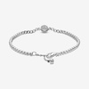 image:imagePANDORA Sparkling Halo Tennis Bracelet  Silver Bracelet for Women  Gift for Her  Sterling Silver amp Cubic Zirconia  With Gift Box63 Inches