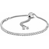 image:imagePANDORA Sparkling Slider Tennis Bracelet  Adjustable Slider Bracelet  Jewelry for Women with Gift Box  Sterling Silver amp Cubic Zirconia250 Centimeters