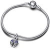 image:imagePANDORA Sparkling Splittable Angel Wings Dangle Charm  Compatible Me Moments  Sterling Silver with Blue ManMade Crystals  Gift for Her  With Gift Box