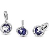 image:imagePANDORA Spinning Globe Dangle Charm  Compatible with PANDORA Moments  Sterling Silver Enamel amp Cubic Zirconia  Gift for Her  Jewelry for Women with Gift Box
