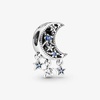 image:imagePANDORA Star amp Crescent Moon Charm  Bracelet Charm for PANDORA Moments Bracelets  Stunning Womens Jewelry  Gift for Women  Made with Sterling Silver amp Cubic Zirconia  With Gift Box