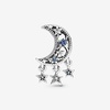 image:imagePANDORA Star amp Crescent Moon Charm  Bracelet Charm for PANDORA Moments Bracelets  Stunning Womens Jewelry  Gift for Women  Made with Sterling Silver amp Cubic Zirconia  With Gift Box