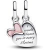 image:imagePANDORASplittable Mother amp Daughter Dangle CharmSterling silverWith Gift Box