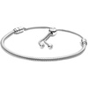 image:imagePANDORA Moments Snake Chain Slider Bracelet  Adjustable Charm Bracelet  Jewelry for Women with Gift Box  Compatible Moments110 Inches