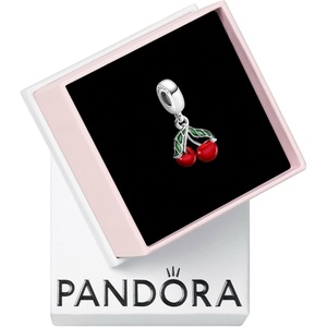 image:imagePANDORA Asymmetrical Cherry Fruit Dangle Charm  Compatible Moments  Stunning Womens Jewelry  Gift for Women  Made with Sterling Silver amp Enamel  With Gift Box