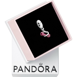 image:imagePANDORA Dumbbell amp Heart Dangle Charm  Compatible Moments Bracelets  Jewelry for Women  Gift for Women  Made with Sterling Silver amp Enamel With Gift Box