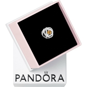 image:imagePANDORA Eternity Circle Charm  Compatible Moments  Gift for Her  Made with Sterling Silver and Manmade Crystals  with Gift BoxHoney