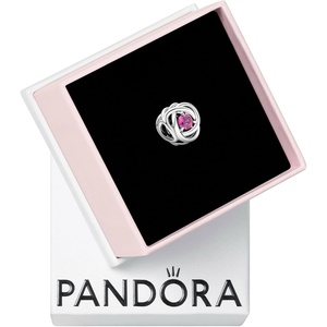 image:imagePANDORA Eternity Circle Charm  Compatible Moments  Gift for Her  Made with Sterling Silver and Manmade Crystals  with Gift BoxPink