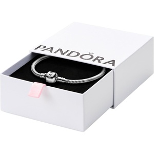 image:imagePANDORA Moments Barrel Clasp Snake Chain Bracelet  Bracelet for Women  With Gift BoxSilver