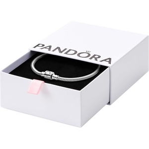 image:imagePANDORA Moments Barrel Clasp Snake Chain Bracelet With Gift BoxGold