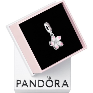 image:imagePANDORA Moments Cherry Blossom Dangle Charm  Sterling Silver Charm with Cubic Zirconia amp Enamel  Jewelry for Women  Includes Gift Box