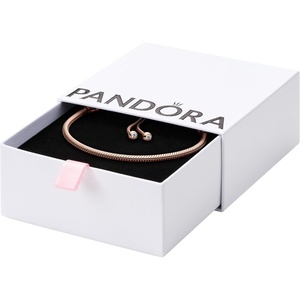 image:imagePANDORA Moments Snake Chain Slider Bracelet  Adjustable Charm Bracelet  Jewelry for Women with Gift Box  Compatible Moments90 Centimeters