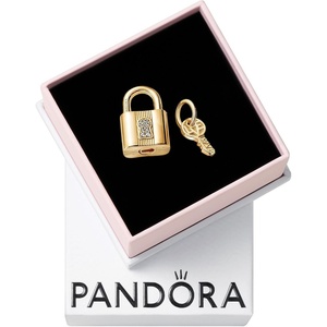 image:imagePANDORA Padlock amp Key Dangle Charm  Gift for Her  Compatible ME Moments Shine with Cubic Zirconia  With Gift Box