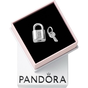 image:imagePANDORA Padlock and Key Dangle Charm  Compatible Moments  Stunning Womens Jewelry  Gift for Her  Made with Sterling Silver amp Cubic Zirconia  With Gift Box