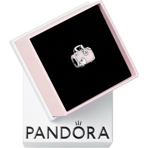 image:imagePANDORA Pink Travel Bag Charm  Compatible with PANDORA Moments  Jewelry for Women  Made with Sterling Silver amp Enamel  Gift with Gift Box