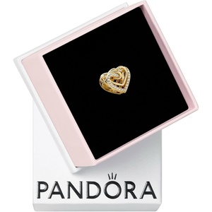 image:imagePANDORA Sparkling Entwined Hearts Charm  Compatible Moments  Stunning Womens Jewelry  Gift with Gift Box  Made Shine amp Cubic Zirconia