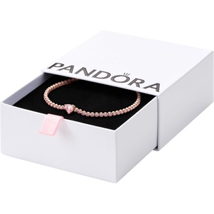 image:imagePANDORA Triple Stone Heart Collier Necklace  Gift for Her  Jewelry for Women  With Gift Box79 Inches