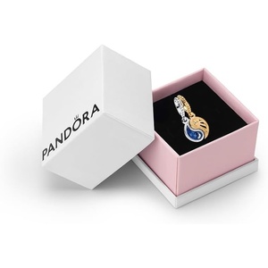 image:imagePANDORA TwoTone Splittable Sun amp Moon Dangle Charm  Compatible with PANDORA Moments amp ME  Gift for Her  Sterling Silver amp 14k Gold with Blue Crystals  With Gift Box