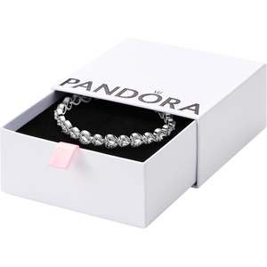 image:imagePANDORAHalo Hearts BraceletSterling silverWith Gift BoxSilver