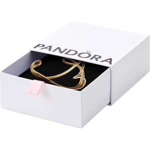 image:imagePANDORAOrganically Shaped Heart BangleGold plated With Gift BoxGold
