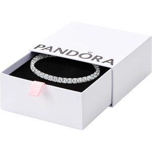 image:imagePANDORASparkling Bold Tennis BraceletSterling silver With Gift BoxSilver