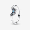 image:imagePANDORA Celestial Sparkling Moon Ring  Silver Ring for Women  Layering or Stackable Ring with Crystals  Gift for Her  With Gift Box