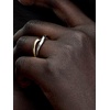 image:imagePANDORA Essence Twotone Entwined Bands Ring  Sterling silver and 14k GoldPlated Ring  Includes Gift Box7