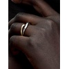 image:imagePANDORA Essence Twotone Entwined Bands Ring  Sterling silver and 14k GoldPlated Ring  Includes Gift Box75