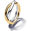 image:imagePANDORA Essence Twotone Entwined Bands Ring  Sterling silver and 14k GoldPlated Ring  Includes Gift Box75