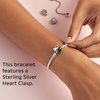 image:imagePANDORA Heart Clasp Snake Chain Bracelet  Heart Clasp  Romantic Jewelry for Her with Gift Box  Compatible Moments Charms  Sterling Silver  9