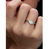 image:imagePANDORA Me Halved Enamel Signet Ring  Sterling SIlver Ring with Cubic Zirconia amp Enamel  Includes Gift Box10