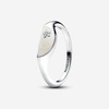 image:imagePANDORA Me Halved Enamel Signet Ring  Sterling SIlver Ring with Cubic Zirconia amp Enamel  Includes Gift Box3