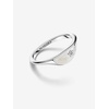 image:imagePANDORA Me Halved Enamel Signet Ring  Sterling SIlver Ring with Cubic Zirconia amp Enamel  Includes Gift Box9