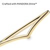 image:imagePANDORA Polished Wishbone Ring  Minimalist Chevron Shape  Stackable 14k GoldPlated Shine for Women  Gift for Her With Box