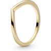 image:imagePANDORA Polished Wishbone Ring  Minimalist Chevron Shape  Stackable 14k GoldPlated Shine for Women  Gift for Her With Box