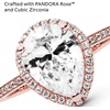 image:imagePANDORA Sparkling Teardrop Halo Ring Rose 14k Rose Gold Ring for Women  Layering or Stackable Ring  Gift for Her  With Gift BoxRose Gold