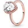 image:imagePANDORA Sparkling Teardrop Halo Ring Rose 14k Rose Gold Ring for Women  Layering or Stackable Ring  Gift for Her  With Gift BoxRose Gold