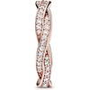 image:imagePANDORA Sparkling Twisted Lines Ring  Gift for Her  Ring for Women  Clear Cubic Zirconia  With Gift BoxRose Gold