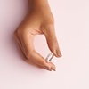 image:imagePANDORA Sparkling Twisted Lines Ring  Gift for Her  Ring for Women  Clear Cubic Zirconia  With Gift BoxRose Gold