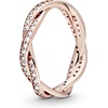 image:imagePANDORA Sparkling Twisted Lines Ring  Gift for Her  Ring for Women  Clear Cubic Zirconia  With Gift BoxRose Gold