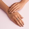 image:imagePANDORA Sparkling Twisted Lines Ring  Gift for Her  Ring for Women  Clear Cubic Zirconia  With Gift BoxSterling Silver