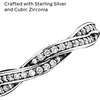 image:imagePANDORA Sparkling Twisted Lines Ring  Gift for Her  Ring for Women  Clear Cubic Zirconia  With Gift BoxSterling Silver